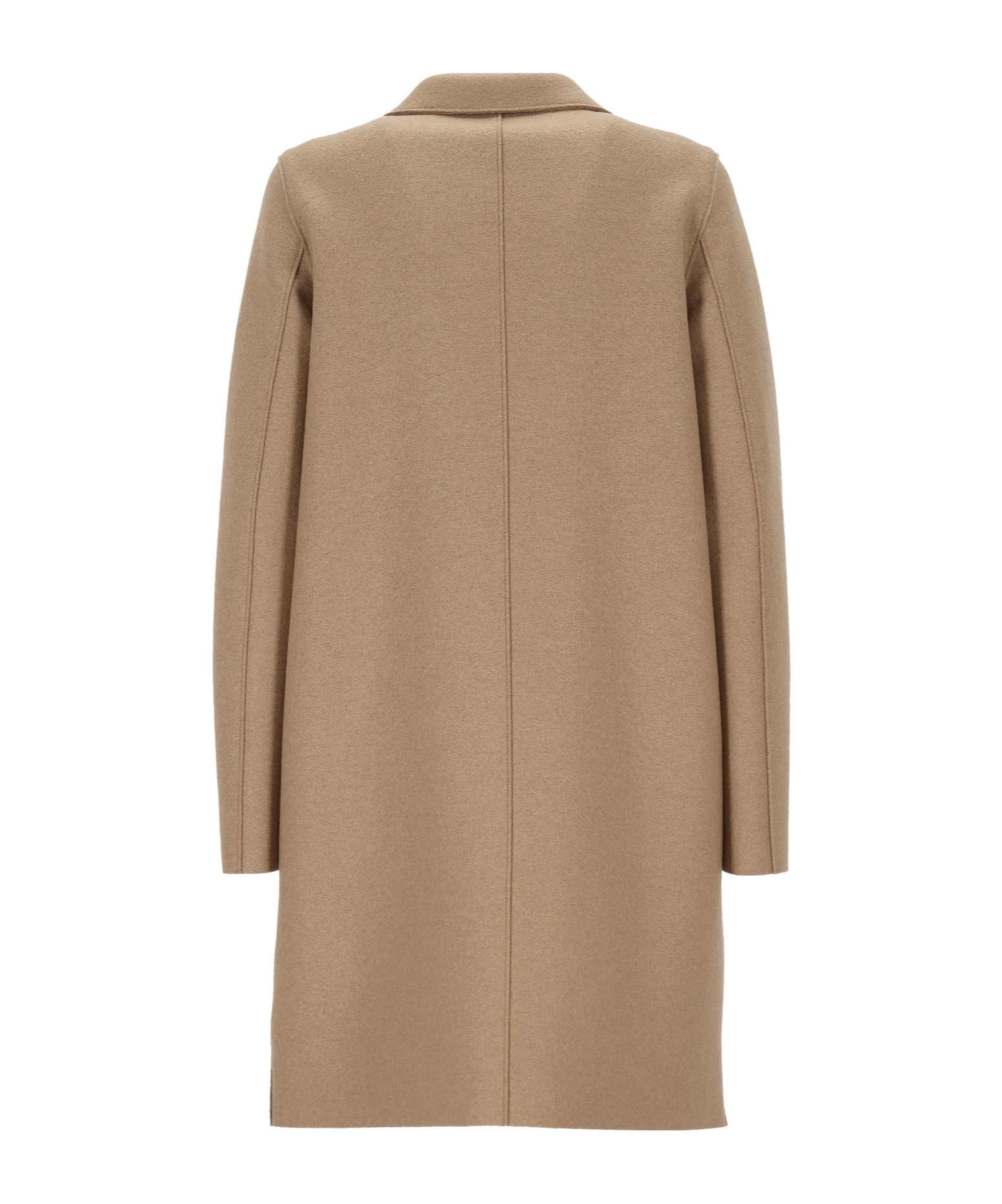 Harris Wharf London Button-fastening Wool Coat In Brown