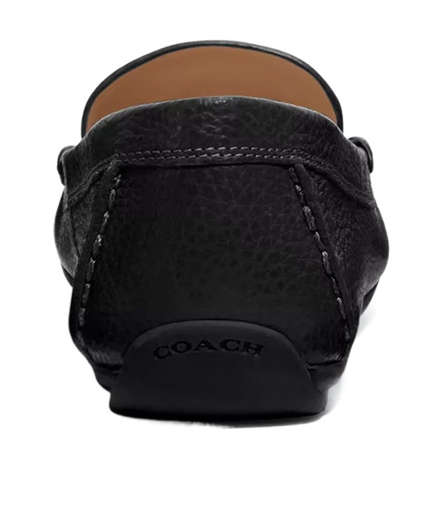 Coach Marley Leather Driver Loafers In Black
