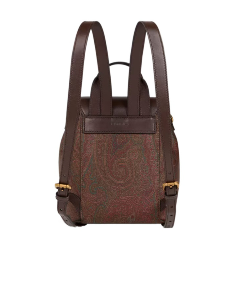 Etro Essential Small Arnica Backpack In Brown