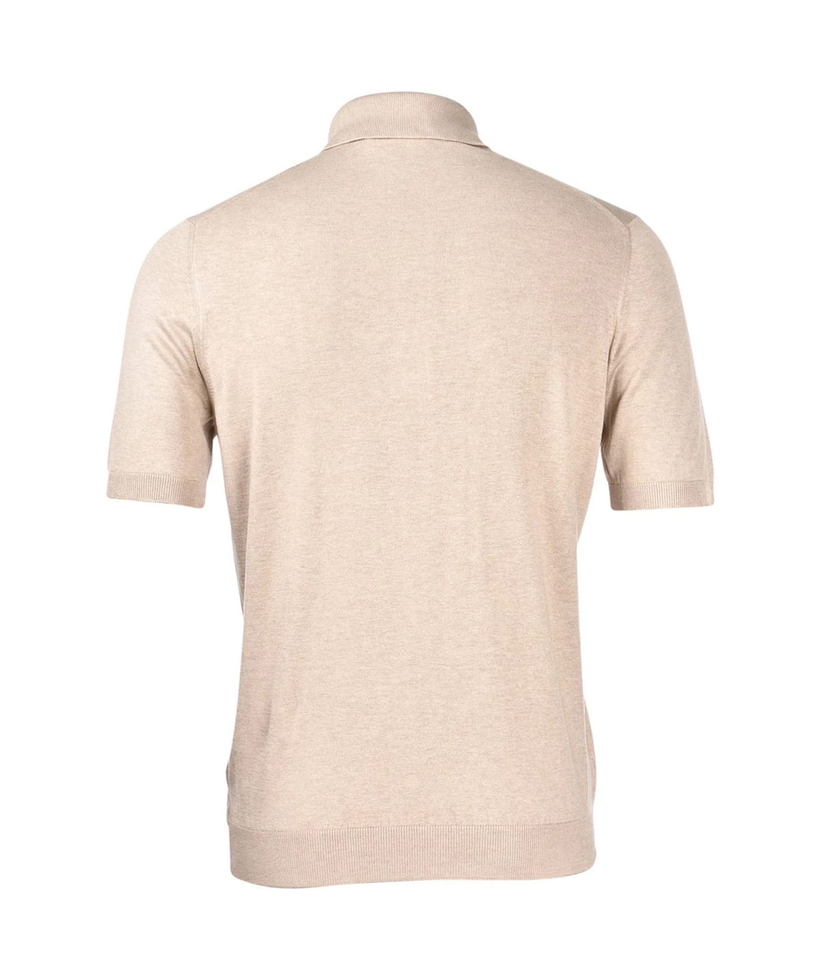 Gran Sasso Short-sleeved Polo Shirt In Brown