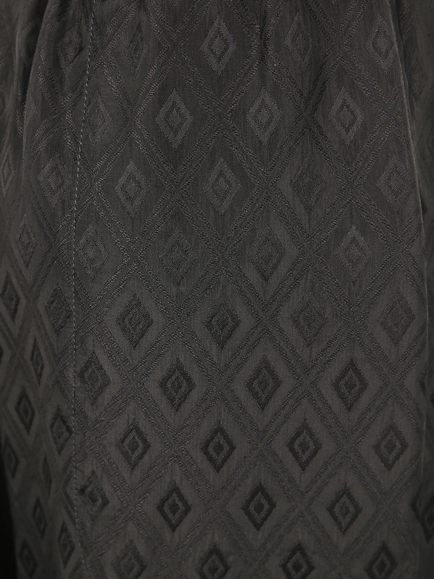 Uma Wang Geometric Pattern Relaxed Fit Elastic Waistband In Black