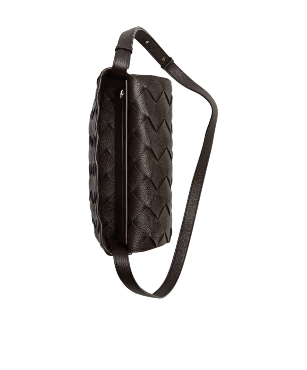 Bottega Veneta Diago Leather Crossbody Bag In Black