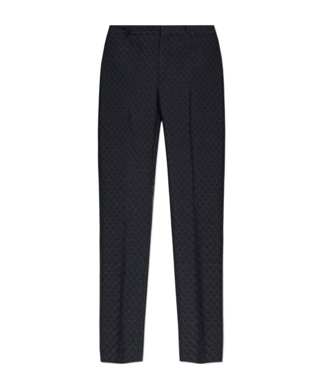 Alexander Mcqueen Skull Motif Tailored Trousers In Black