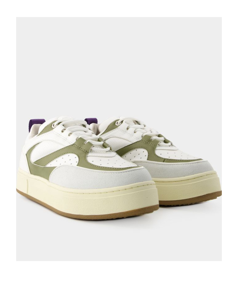 Eytys Sidney Faux-leather Trainers In Nude