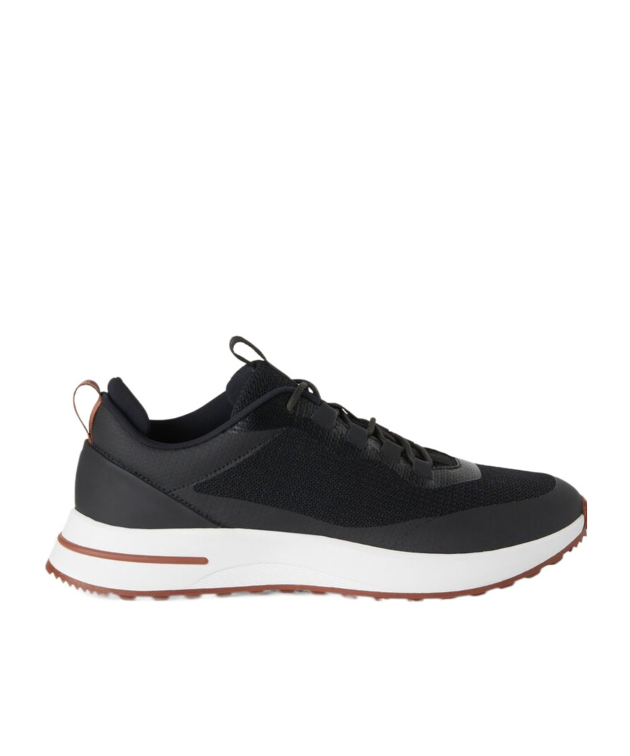 Loro Piana Men's Weekend Walk Performance Mesh Sneakers In Black