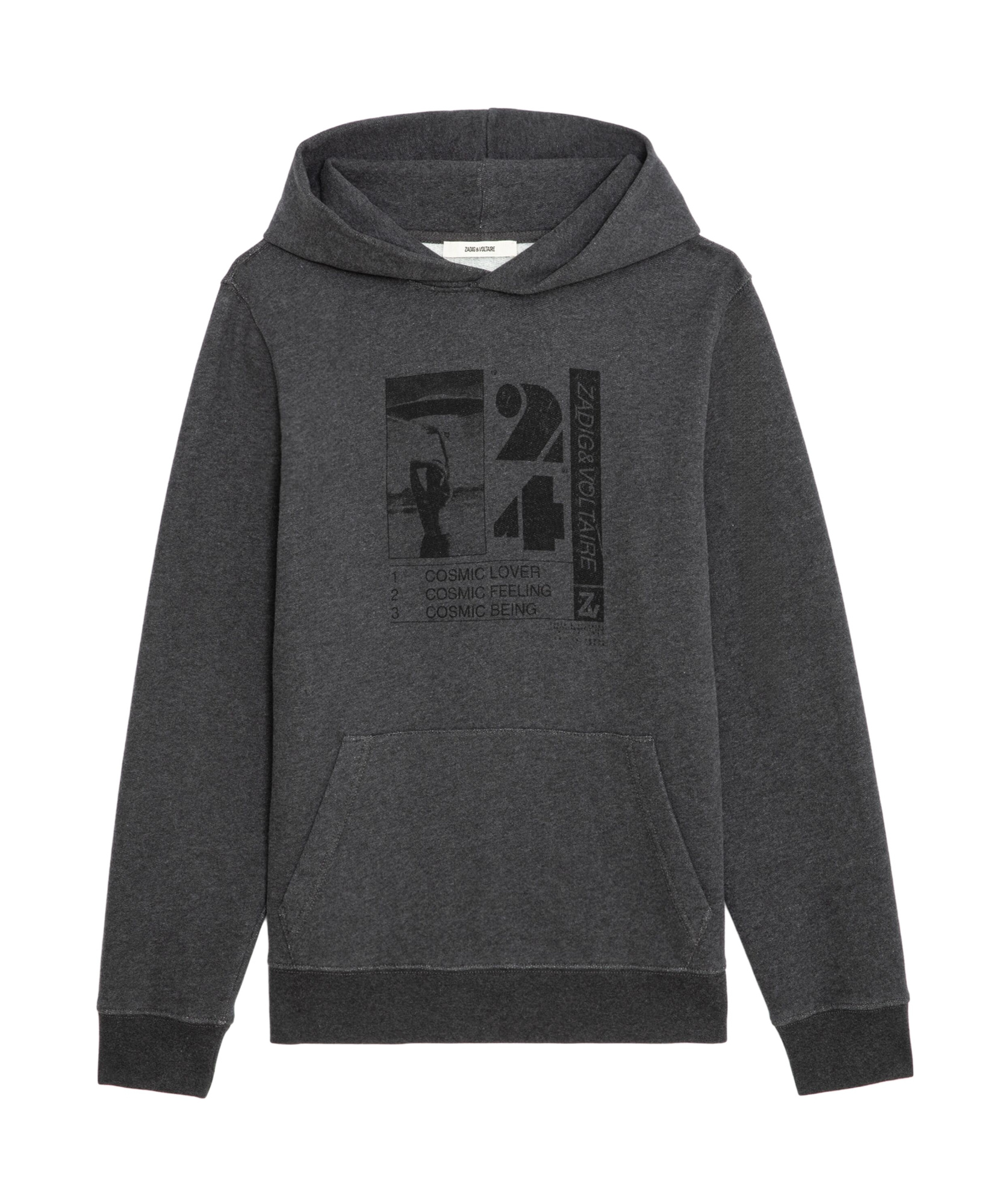 Zadig & Voltaire Sanchi Photoprint Sweatshirt In Gray