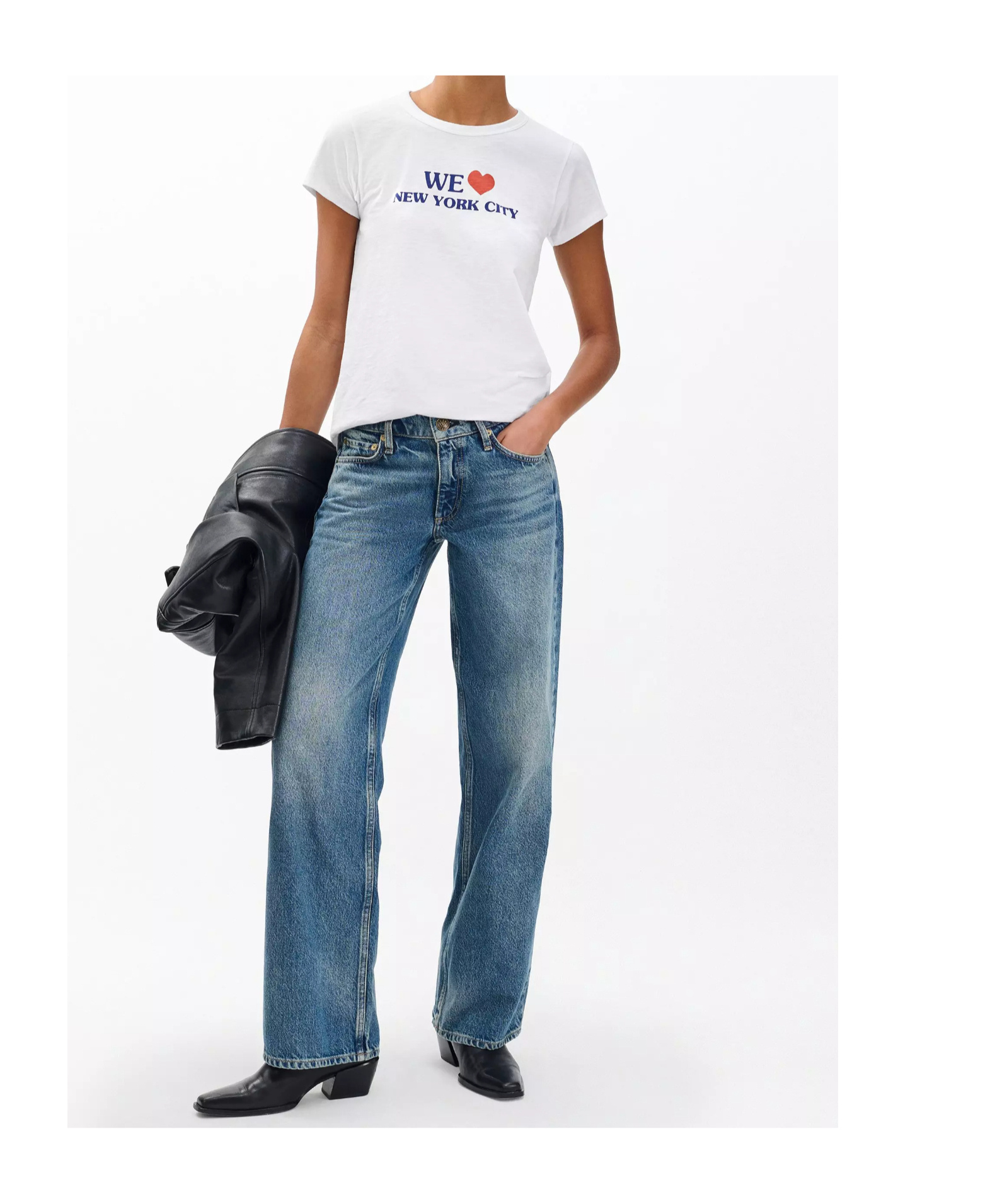 Rag & Bone Short-sleeved T-shirt In White