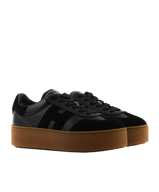 Hogan H681 Side H Patch Sneakers In Black