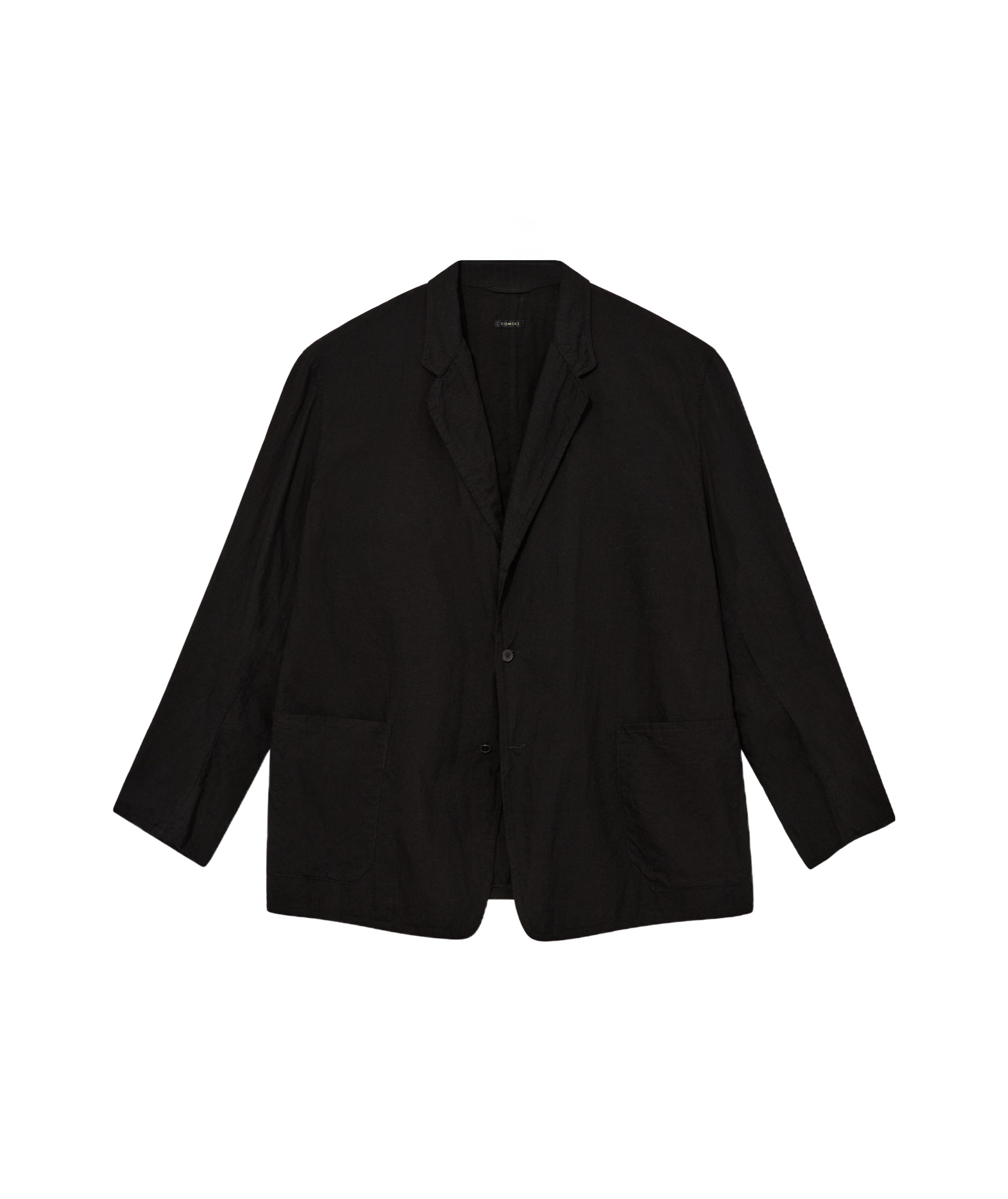 Comoli Long-sleeved Casual Jacket In Black