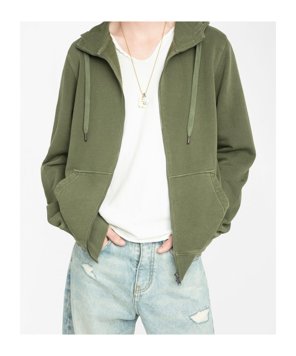 Zadig & Voltaire Long Sleeve Sweatshirt In Green