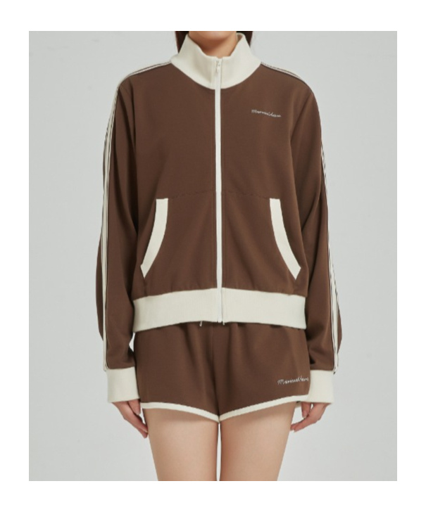 Marissa Chiara Long-sleeved Zip-up Jacket In Multi