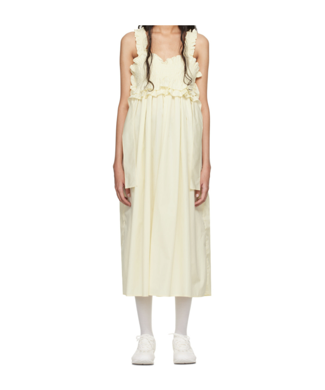 Cecilie Bahnsen Yellow Giovanna Midi Dress