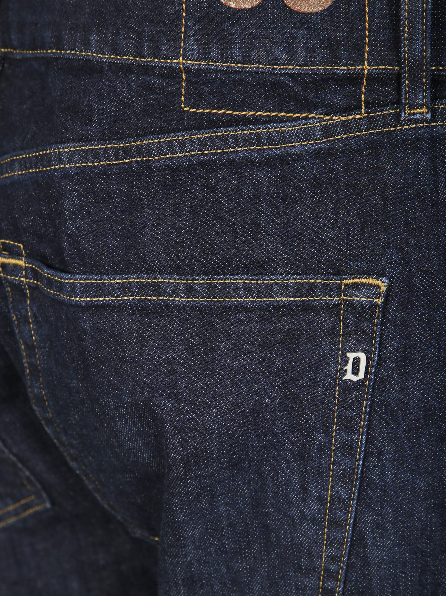 Dondup Skinny Fit Dark Wash Denim Trousers In Blue
