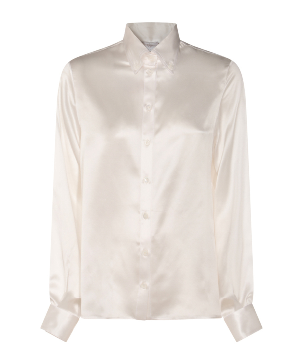 Eleventy Satin Finish Long Sleeve Buttoned Cuffs Top