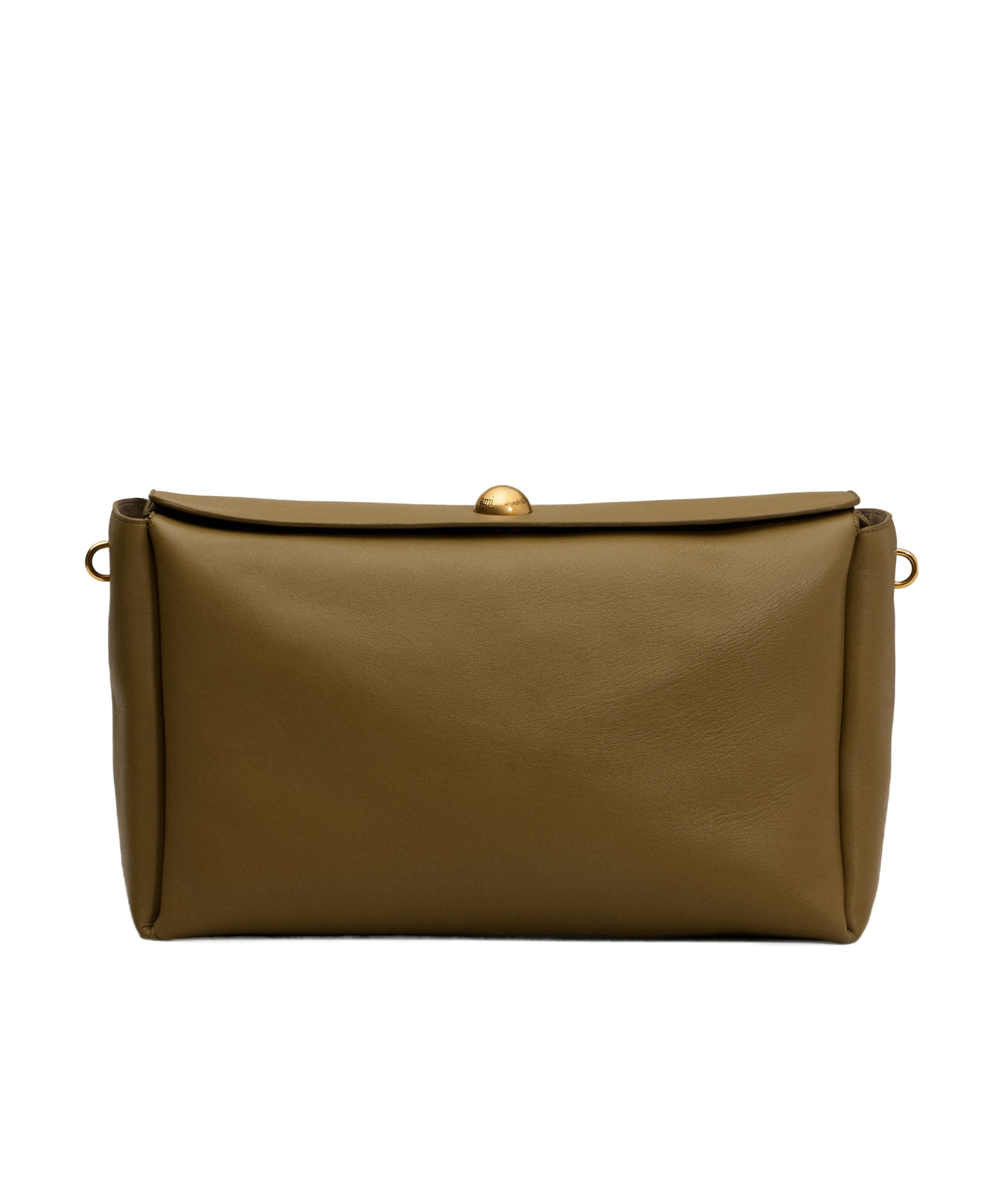 Ami Alexandre Mattiussi Zipper Shoulder Bag In Brown
