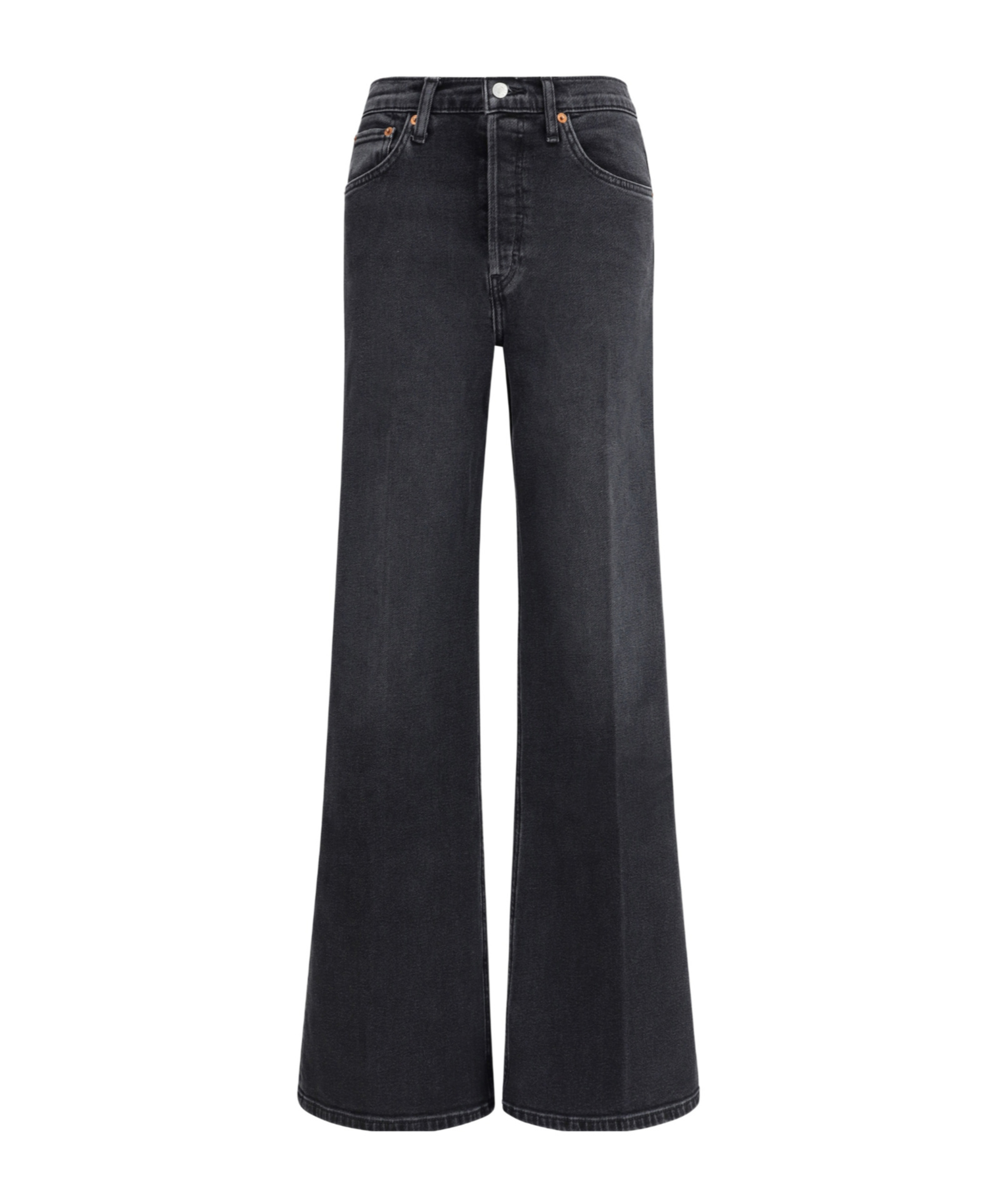 Re/done 90s High Rise Loose Jeans In Black
