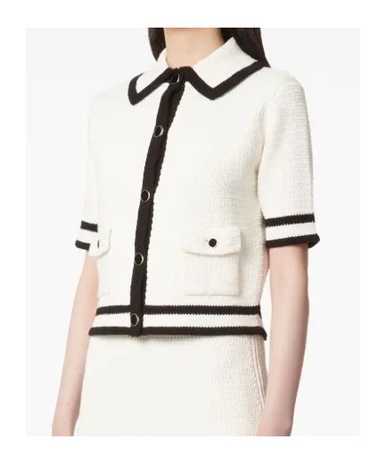 Nina Ricci Three-quarter Sleeves Cardigan In White