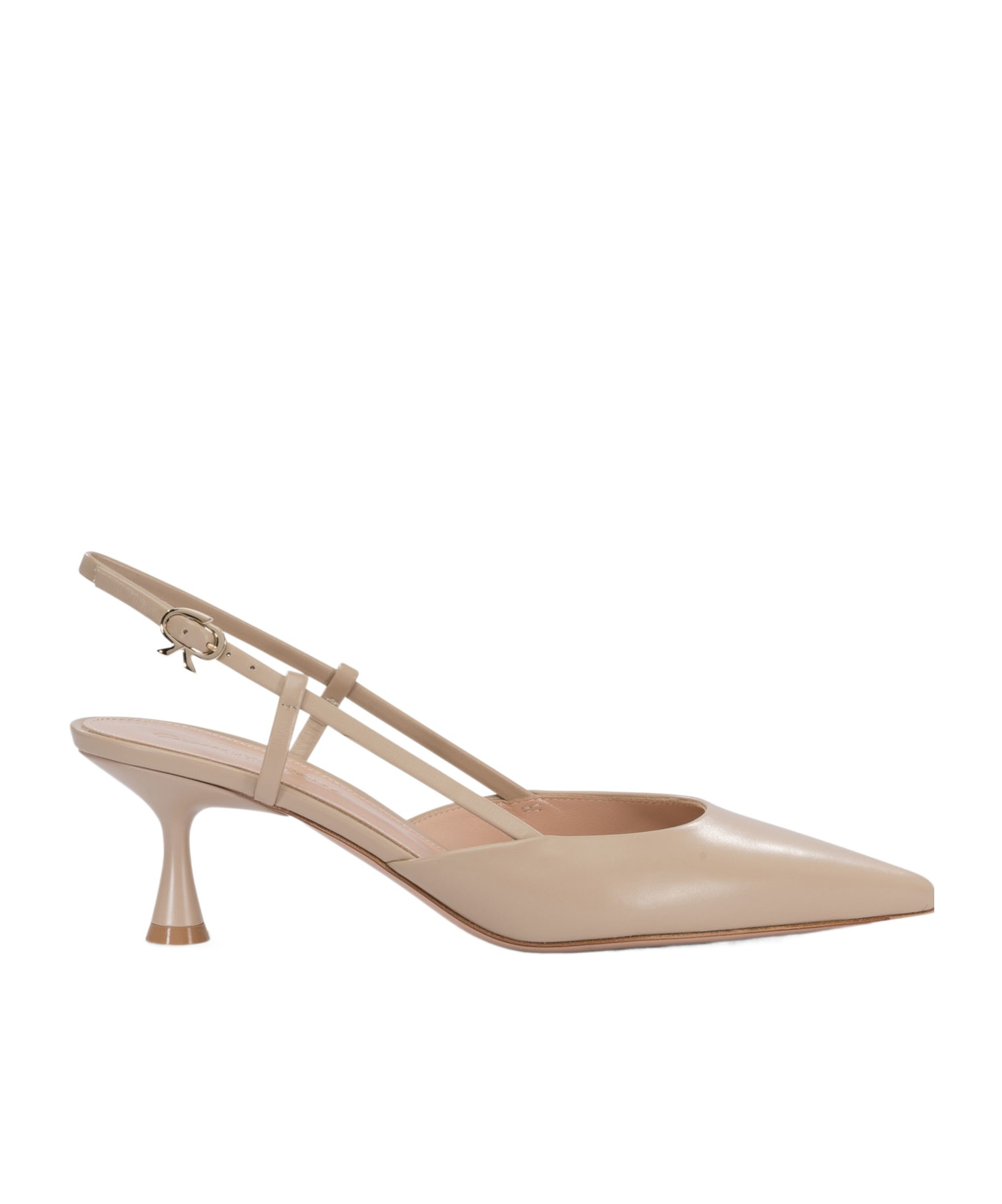 Shop Gianvito Rossi Pointed High-heeled Sandals In Nude
