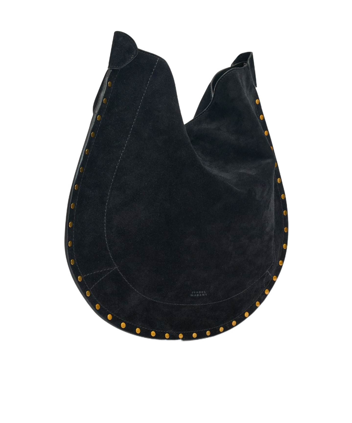 Isabel Marant Oskan Hobo Suede Shoulder Bag In Black