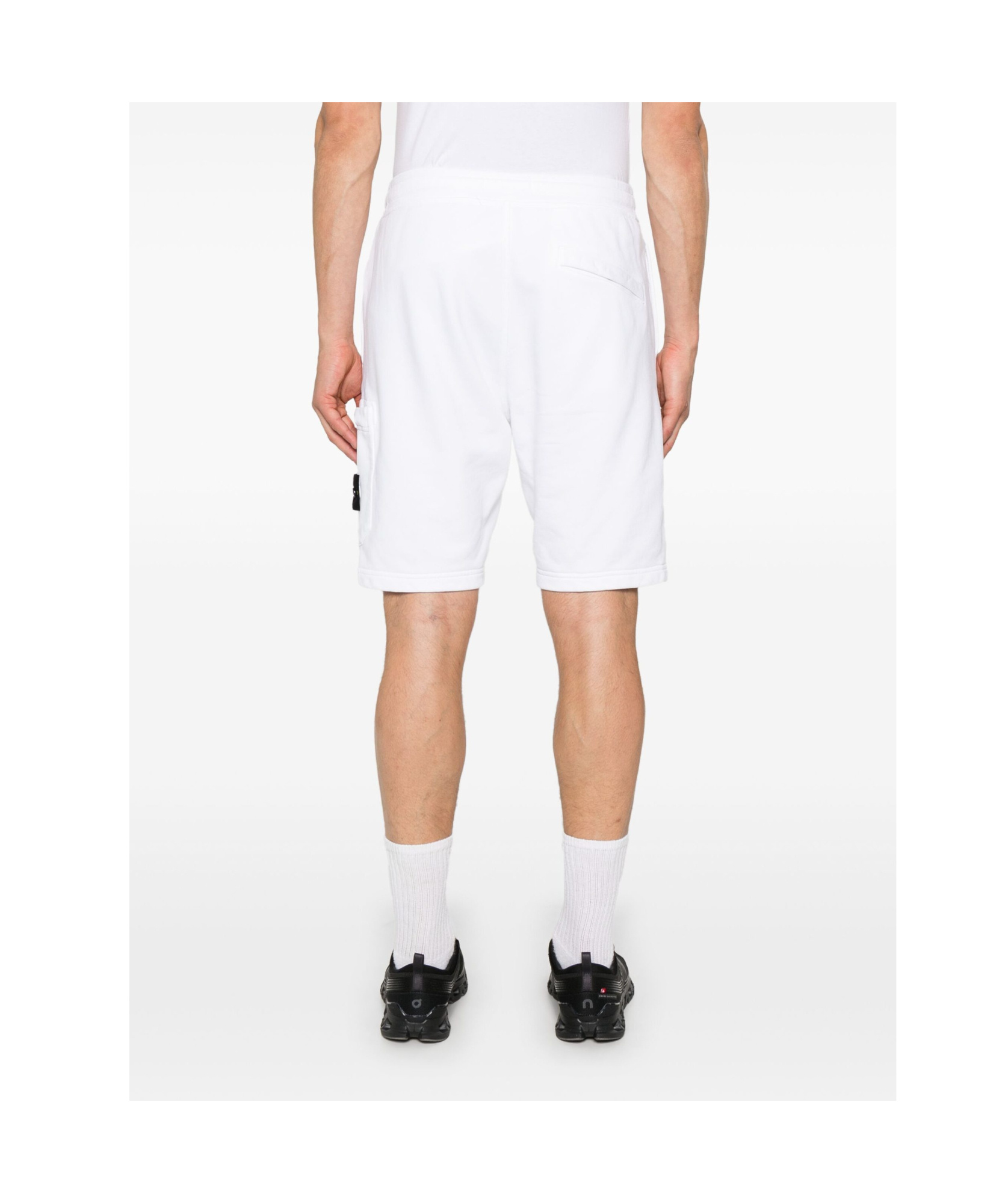 Stone Island Bermuda Shorts In White