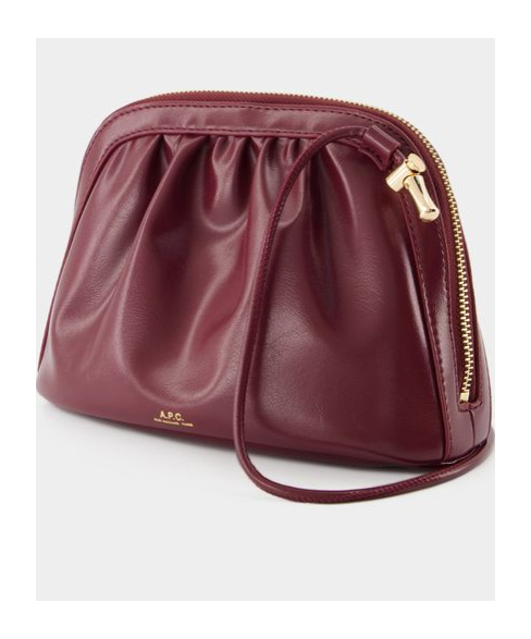 Apc Logo Shoulder Bag In Red