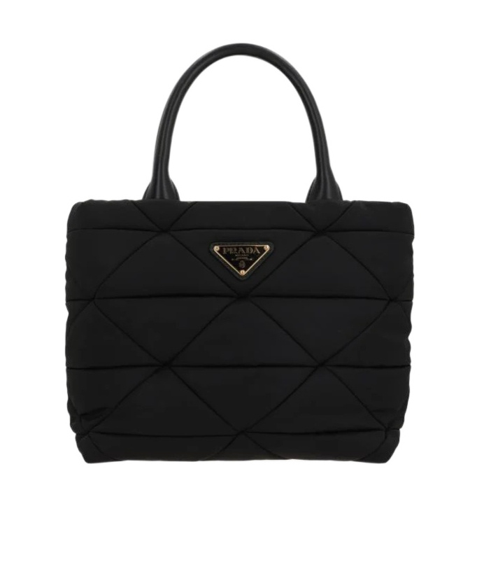 Prada Small Re-nylon Shoulder Bag In Black
