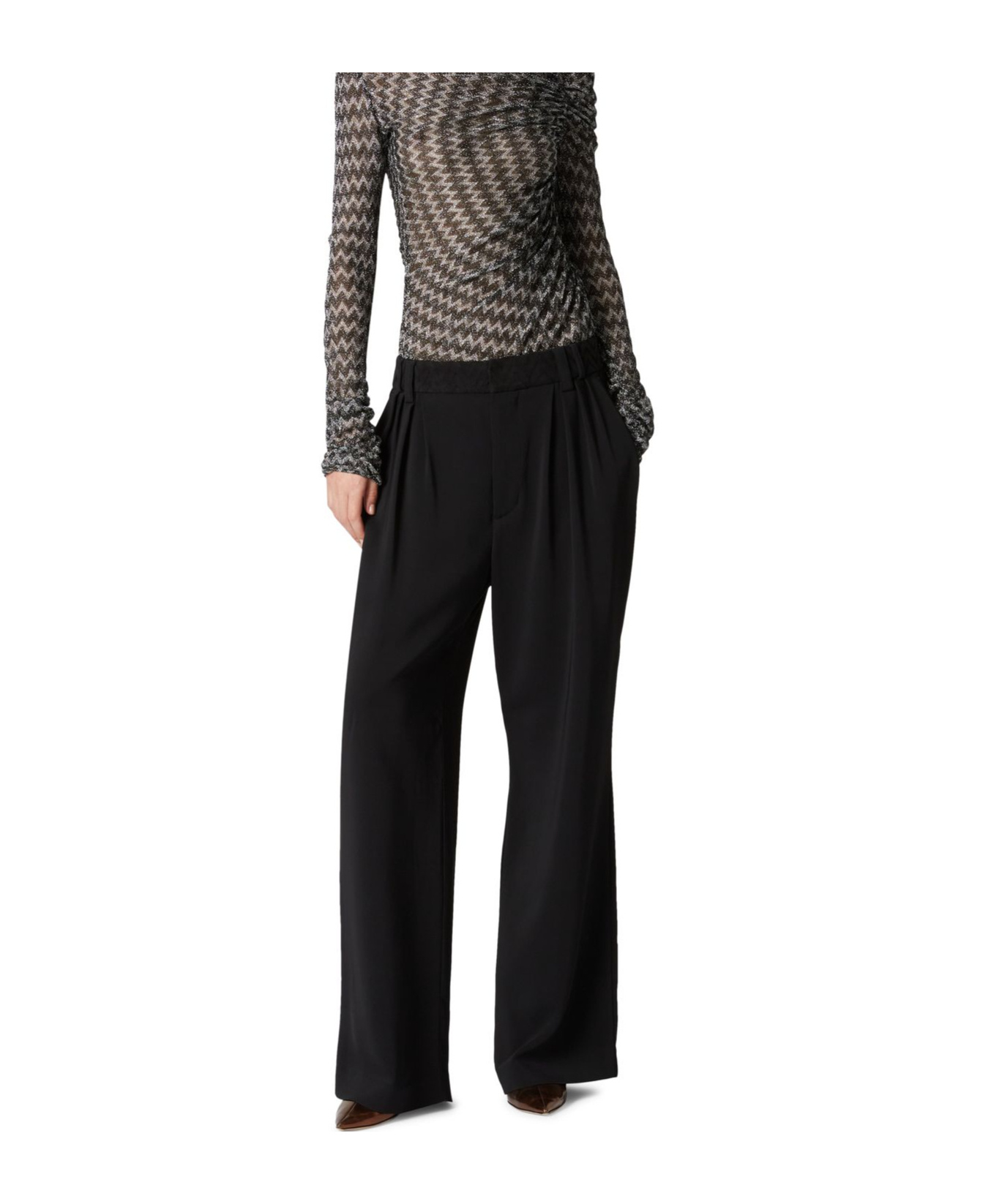Missoni Belt Loops Slacks In Black