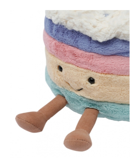 Jellycat Amuseables Rainbow Birthday Cake Doll In Multi