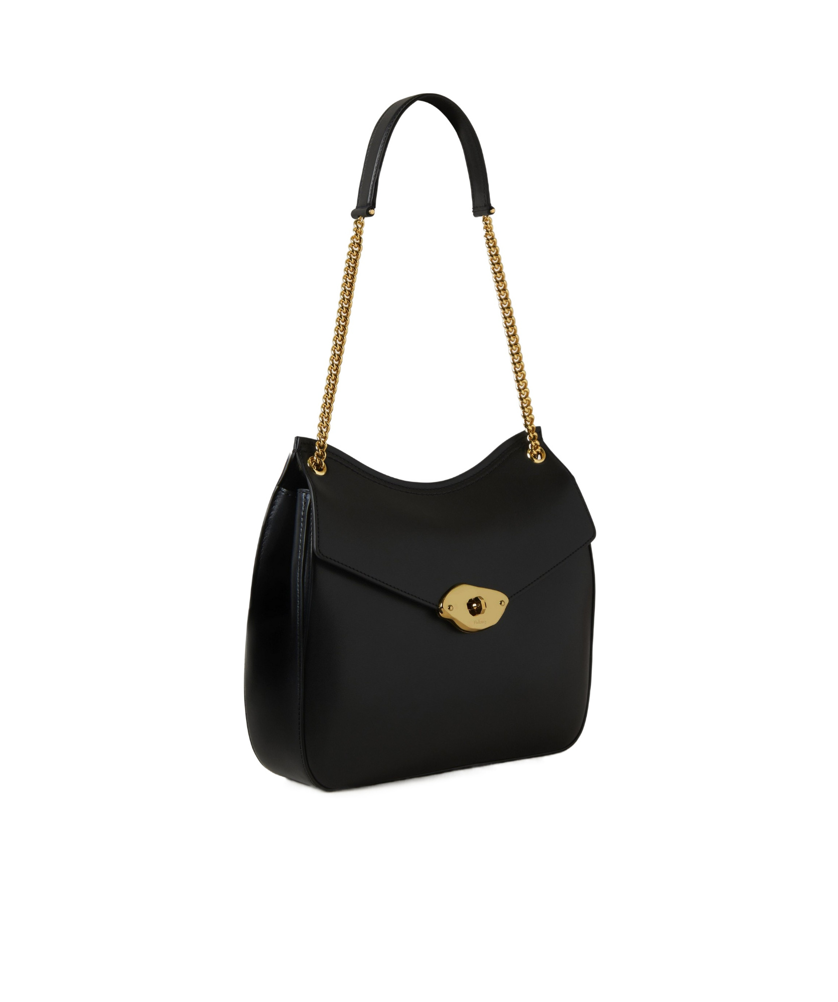 Shop Mulberry Lana Chain Shoulder Bag In Black