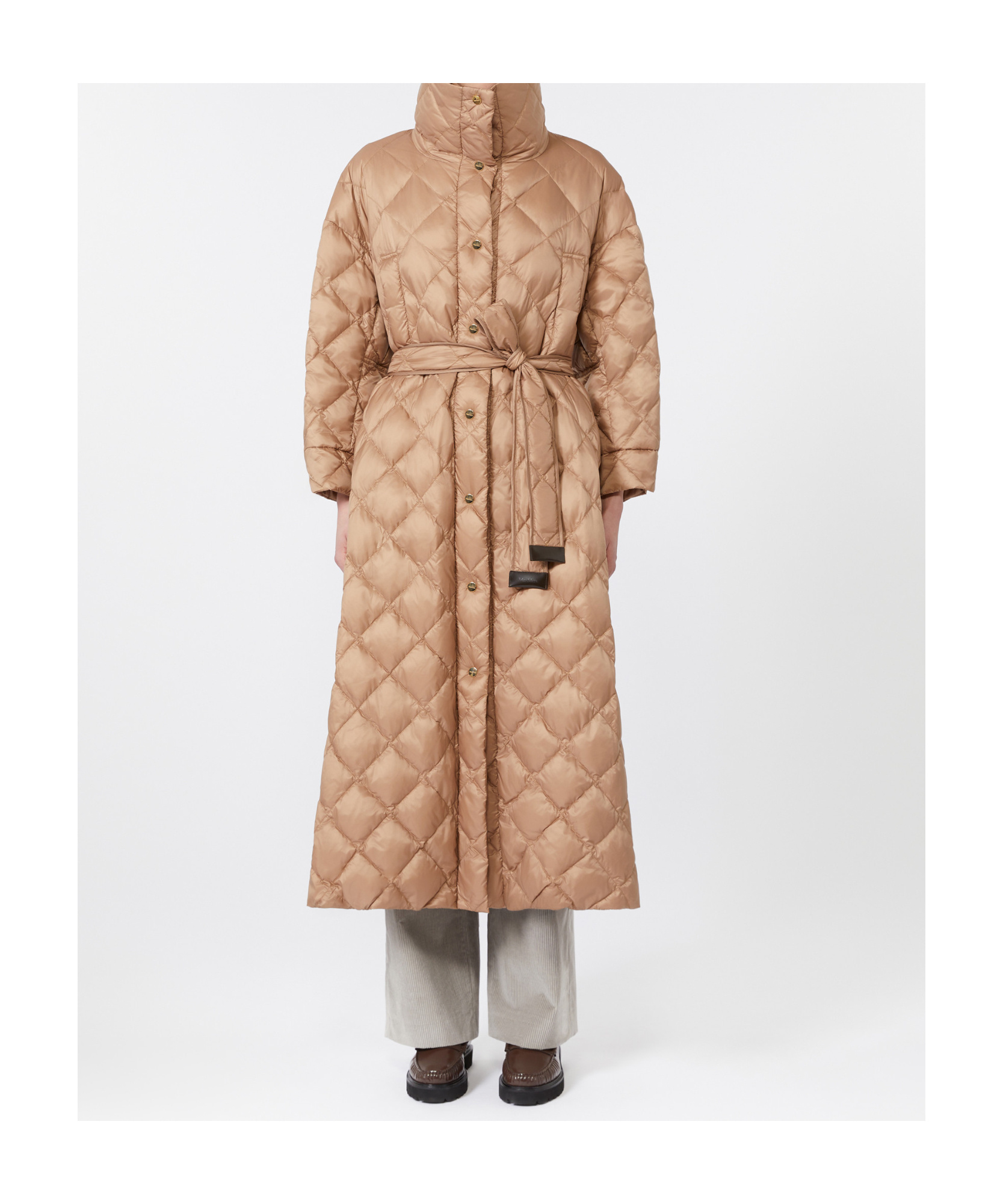 Max Mara Long-sleeved Cotton Jacket In Brown