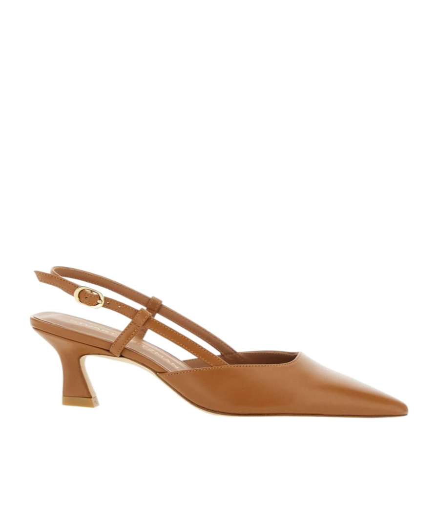 Stuart Weitzman Vinnie 50 Slingback Pump In Brown