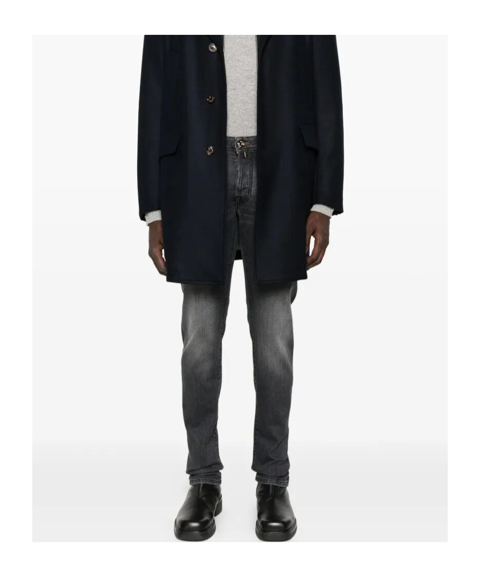 Jacob Cohen Button-fly Jeans In Black