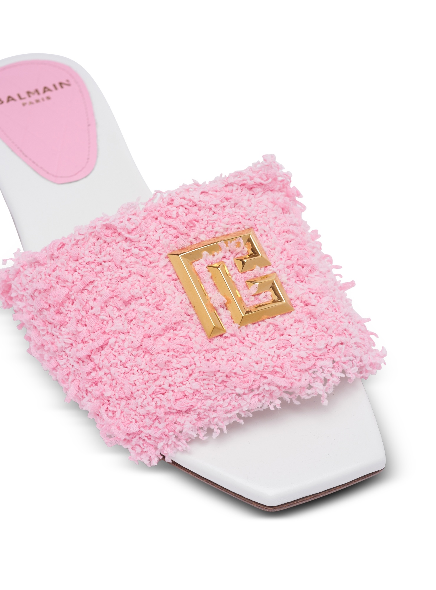 Balmain Pink Dafne Mules In Pink