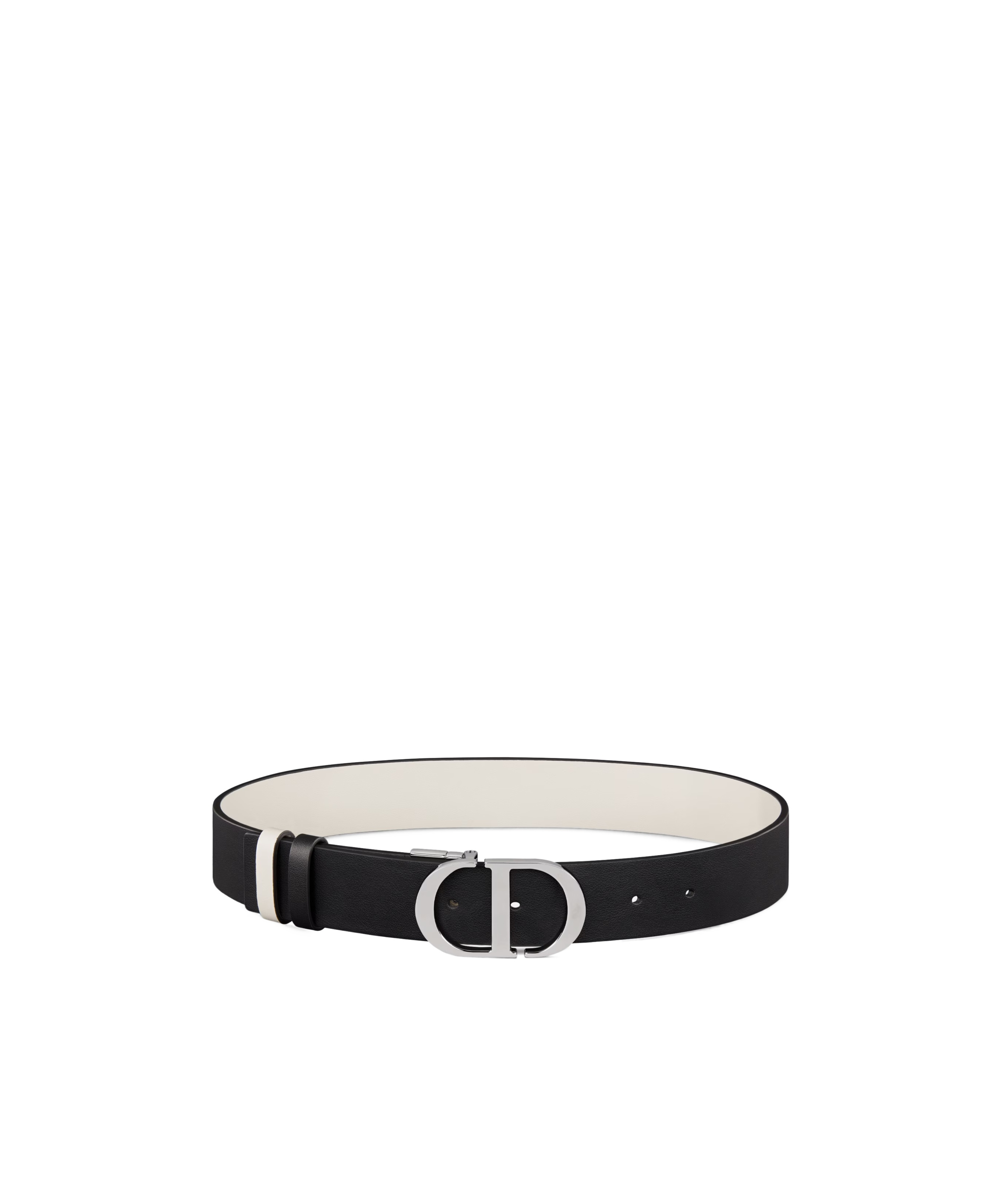 Dior 30 Montaigne Double-sided Belt In Black