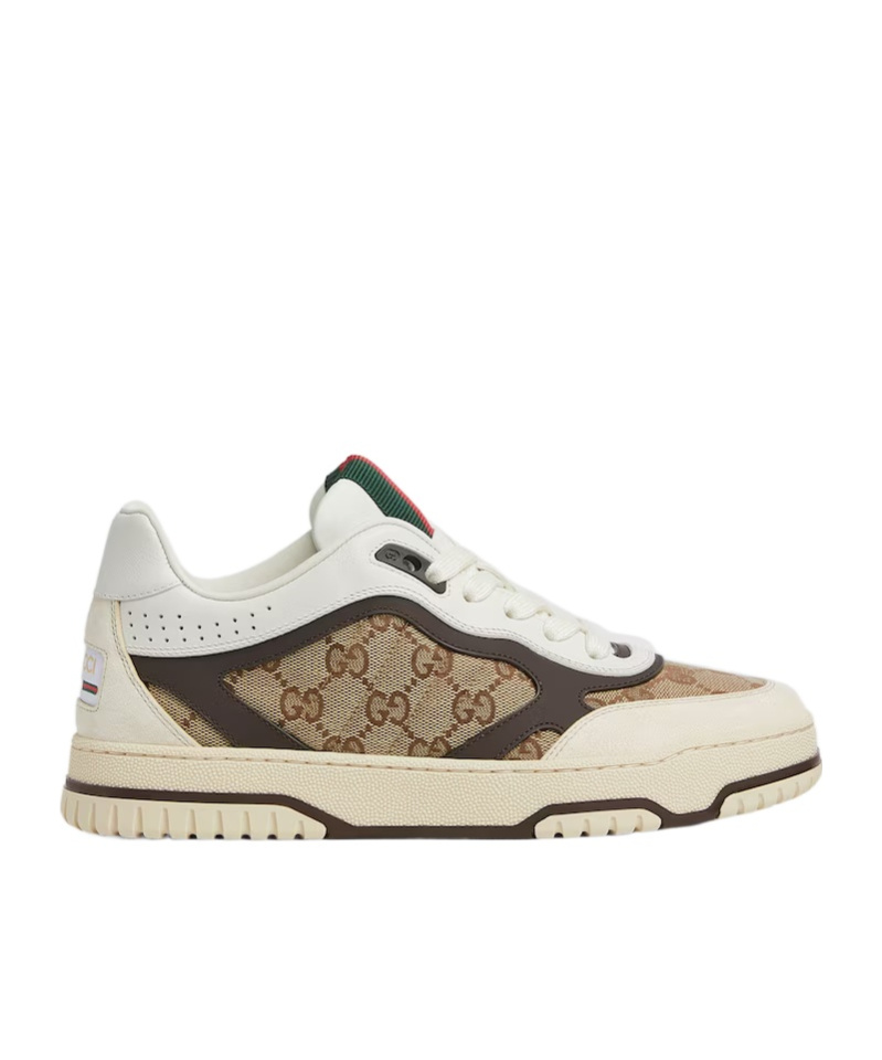 Gucci Re-web Low-top Sneakers In Gold