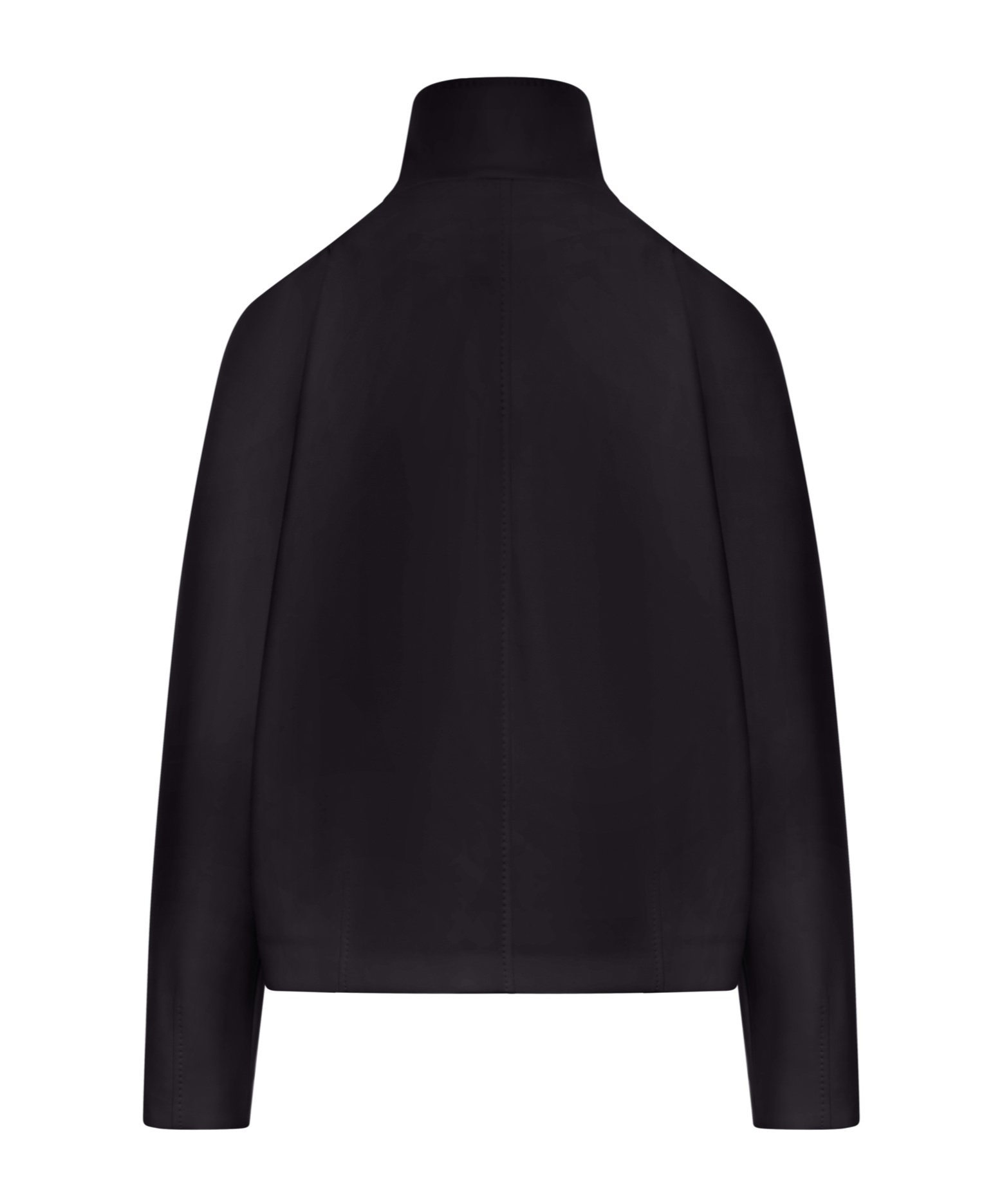 Max Mara Black Coat With High Collar In Black