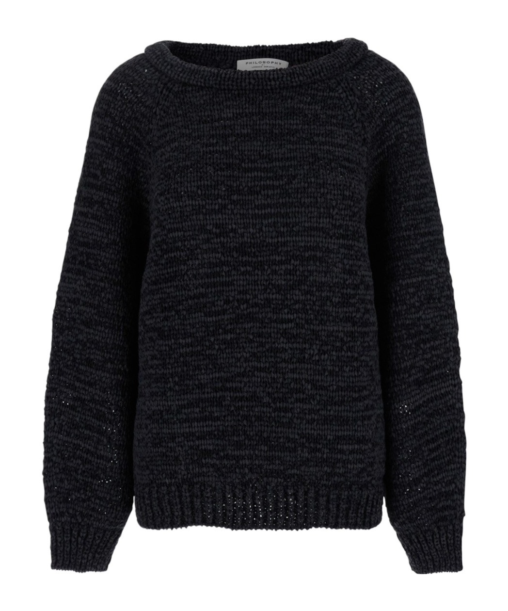 Shop Philosophy Di Lorenzo Serafini Boat-neck Sweater In Black