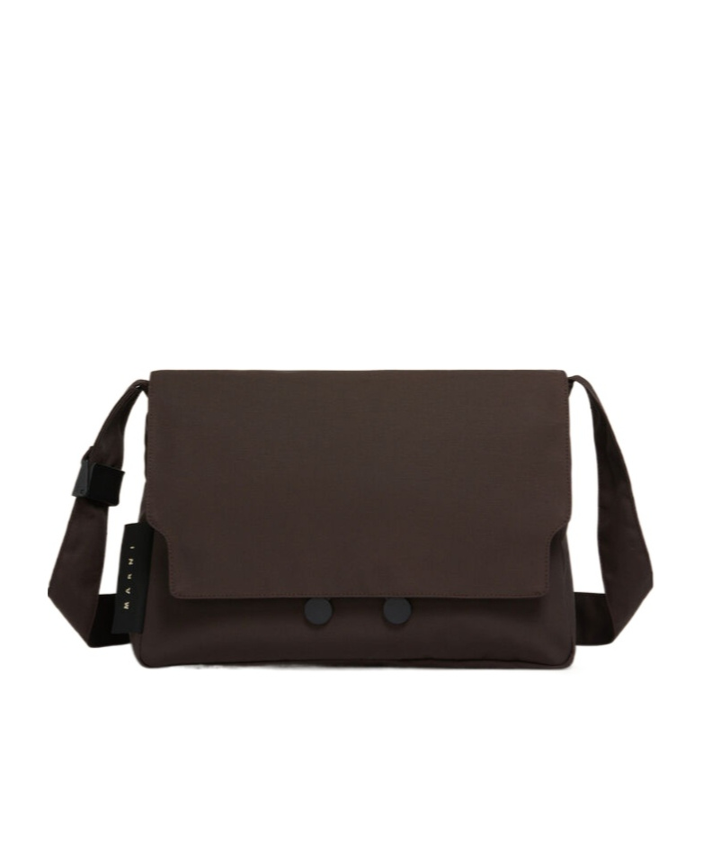 Marni Brown Cityscape Crossbody Bag In Brown