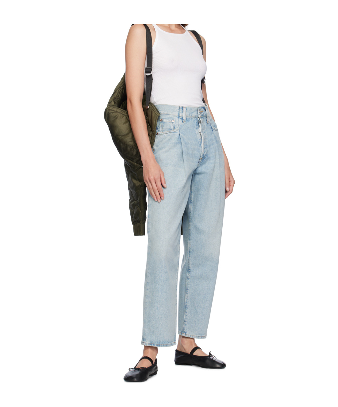 Agolde Five Pocket Denim Trousers In Brown