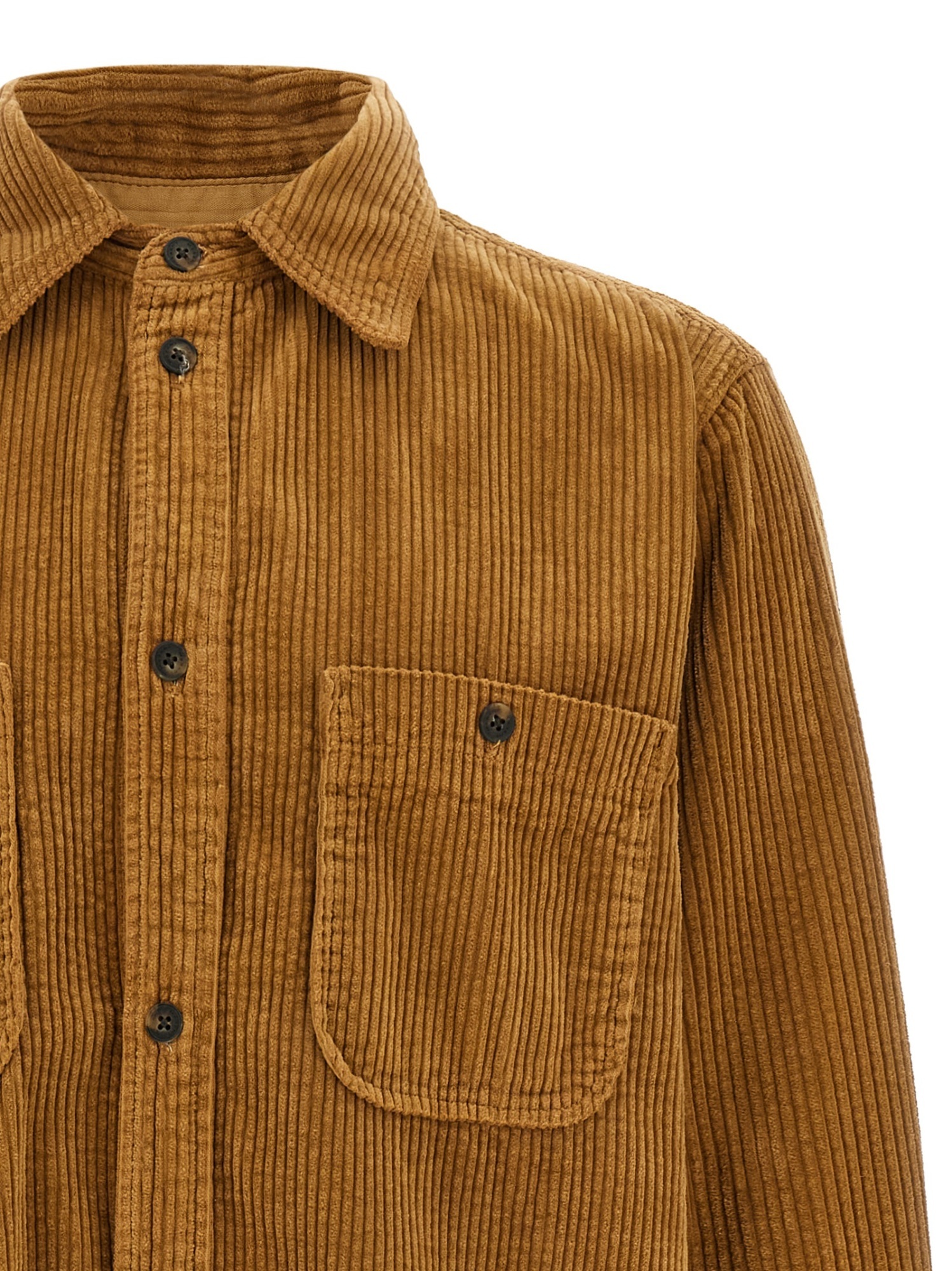 Isabel Marant Nario Shirt Nario Corduroy Shirt In Brown