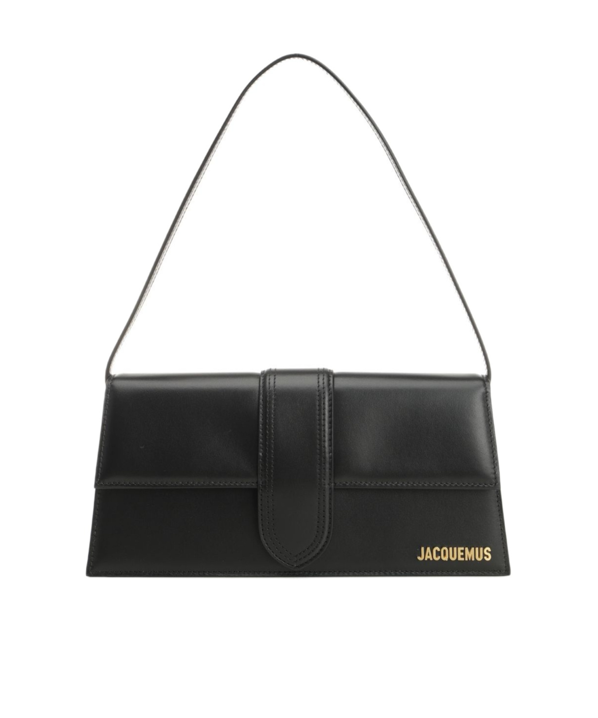 Jacquemus Le Bambino Small Leather Shoulder Bag In Black