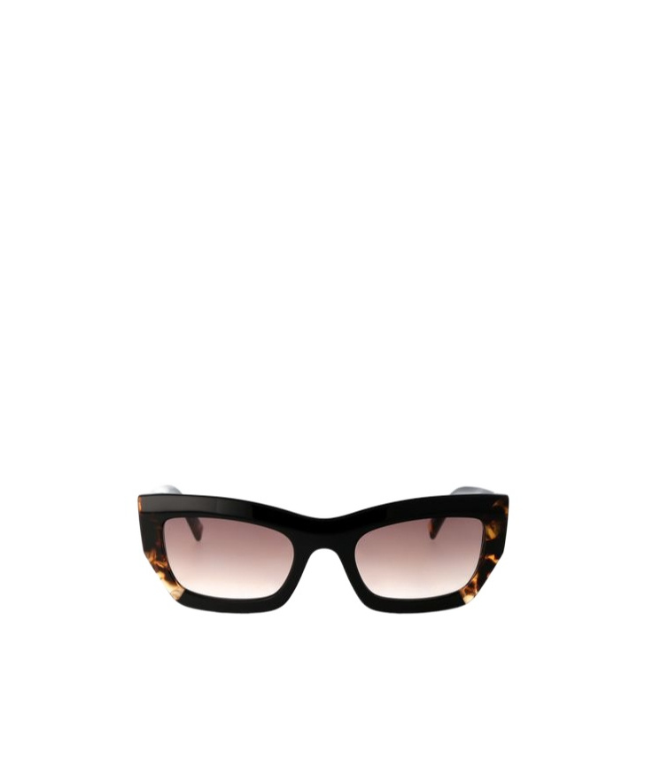 Missoni Tortoiseshell-detailing Rectangle-frame Sunglasses In Black