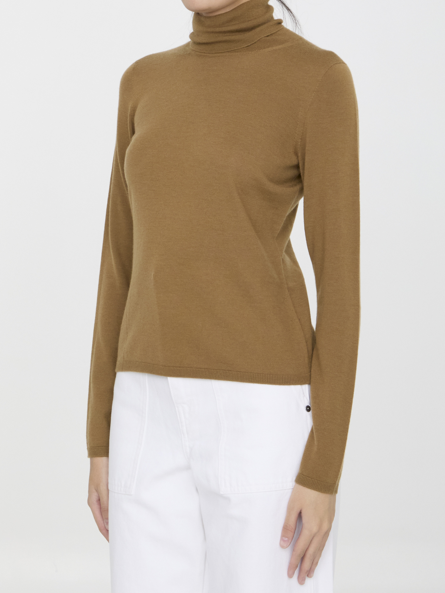 Max Mara Turtleneck Long In Green