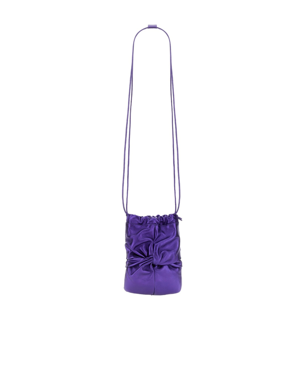 Hereu Ronet Metallic Bucket Bag In Purple