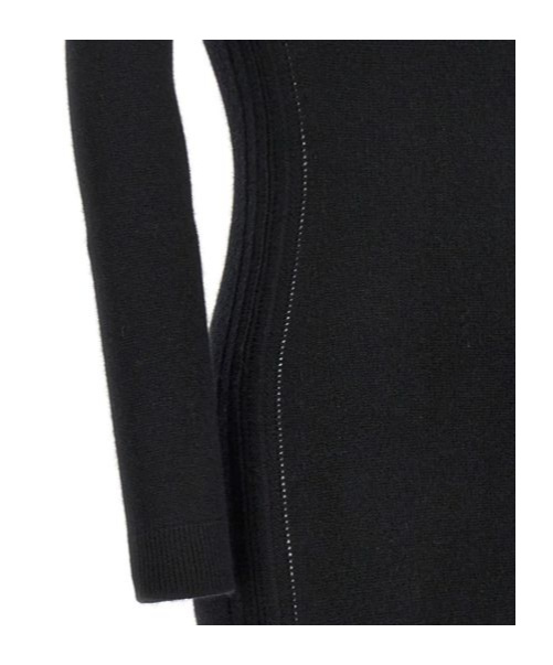 Tom Ford Black Crewneck Maxi Dress In Black