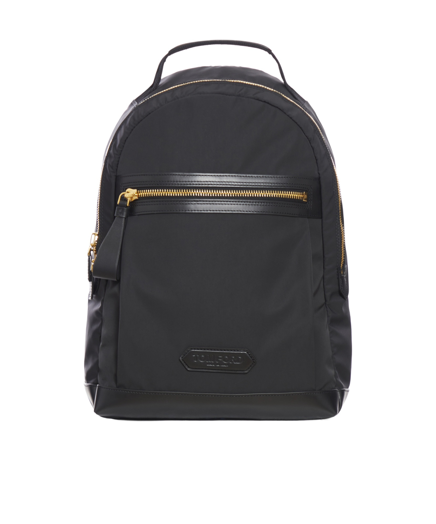 Tom Ford Logo-patch Backpack In Black