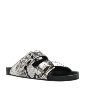 Iro Animal Pattern Slippers In Gray