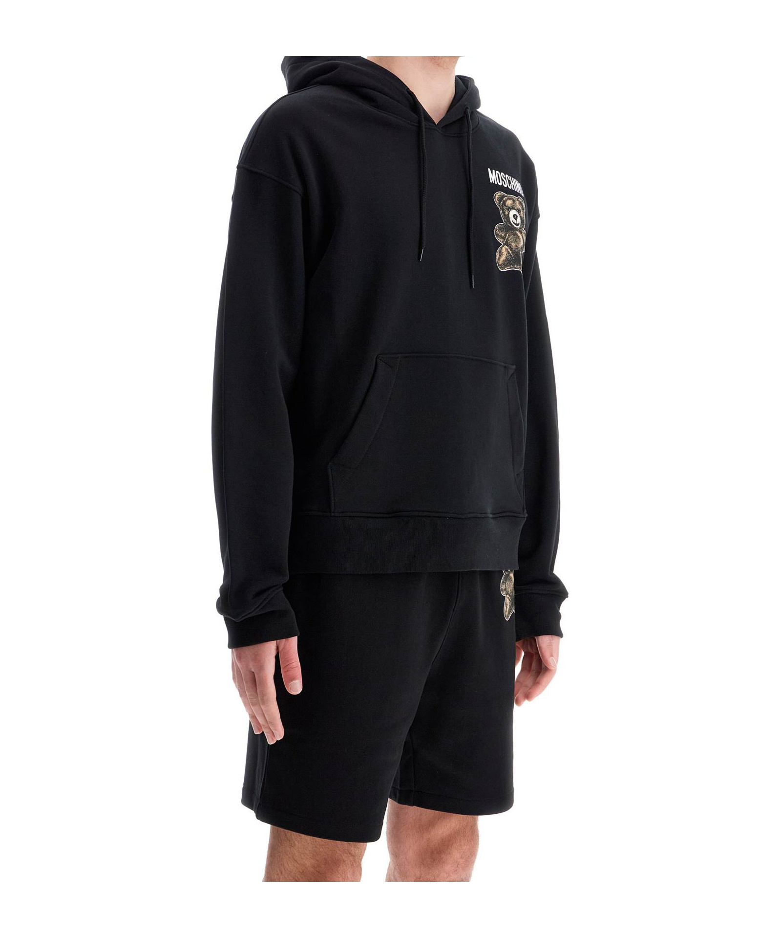 Moschino Long-sleeved Sweater In Black