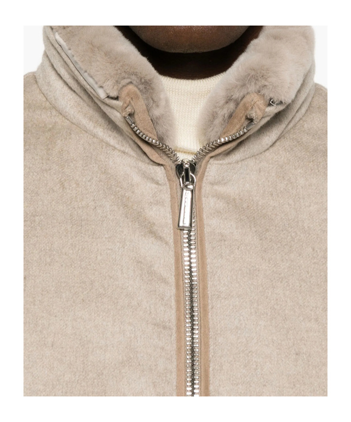 Moorer Cashmere Zip-up Jacket In Multi