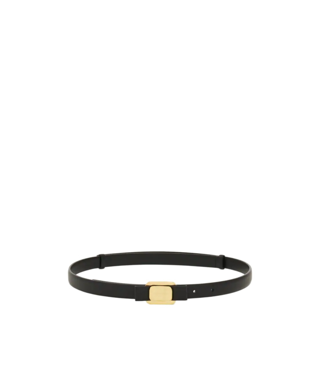 Ferragamo New Vara Plate Belt In Black